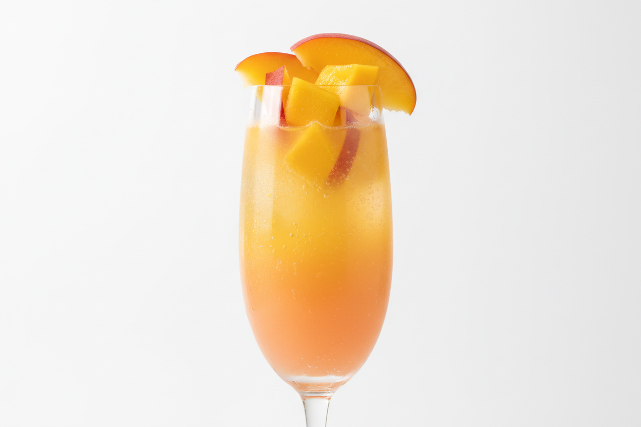 peach mango bellini